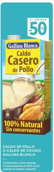 Supercor Caldo De Pollo O Caldo De Cocido Gallina Blanca 1L oferta