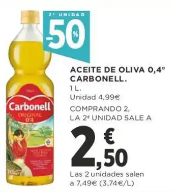 Supercor Carbonell Aceite De Oliva 0,4 oferta