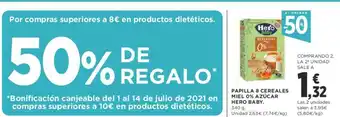 Supercor Hero Baby Papilla 8 Cereales Miel 0% Azúcar 340g oferta