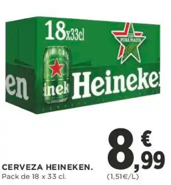 Supercor Cerveza Heineken 18x33cl oferta