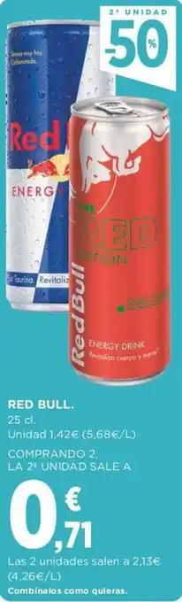 Supercor red Bull 25cl oferta