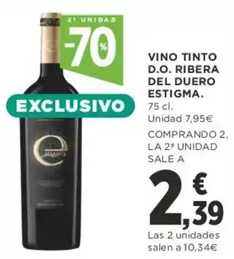 Supercor Vino Tinto D>O Ribera Del Duero Estigma 75cl oferta