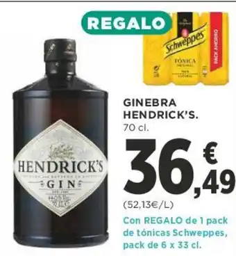 Supercor Ginebra Hendrick's 70cl. oferta