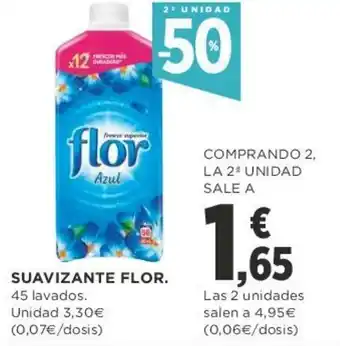 Supercor Suavizante Flor 45 lavados oferta