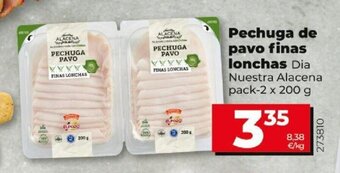 Dia Pechuga de pavo finas lonchas oferta