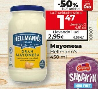 Dia HELLMANN'S mayonesa oferta