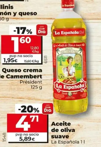 Dia LA ESPAÑOLA aceite de oliva suave oferta