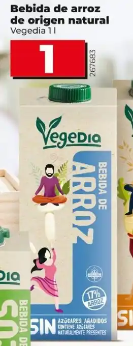 Dia VEGEDIA bebida de arroz de origen natural oferta