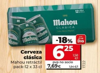 Dia MAHOU cerveza clásica oferta