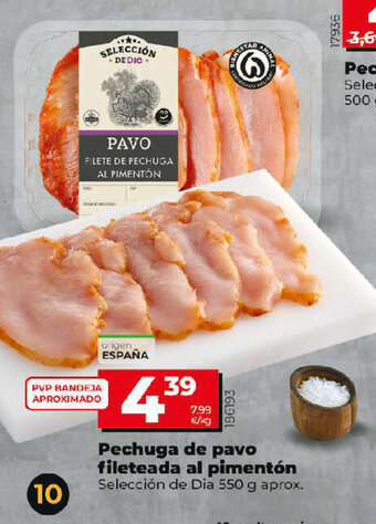 Dia Pechuga de pavo fileteada al pimentón oferta
