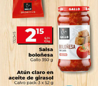 Dia GALLO salsa boloñesa oferta