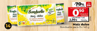 Dia BONDUELLE maiz dulce oferta
