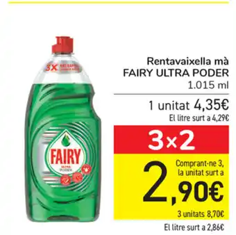 Carrefour Fairy Ultra Poder Rentavaizella má 1,015ml oferta