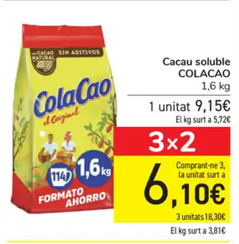 Carrefour Colacao Cacau soluble 1,6kg oferta