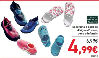 Carrefour Escarpins o esclops d'aigua d'home, dona o infantils oferta