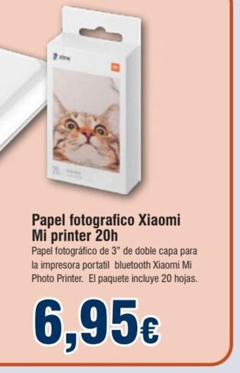 FROIZ Papel Fotografico Xiaomi Mi Printer 20h oferta