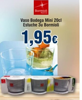 FROIZ Vaso Bodega Mini 20cl Estuche 3u Bormioli oferta