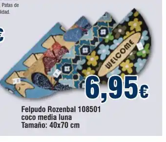 FROIZ Felpudo rozenbal 108501 Coco Media Luna oferta