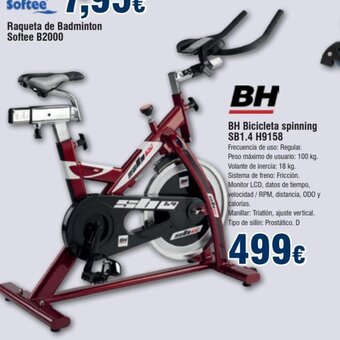 FROIZ BH Bicicleta Spinning oferta