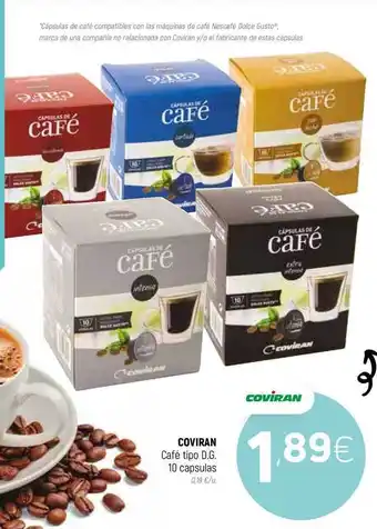 Coviran COVIRAN Café tipo D.G. 10capsulas oferta