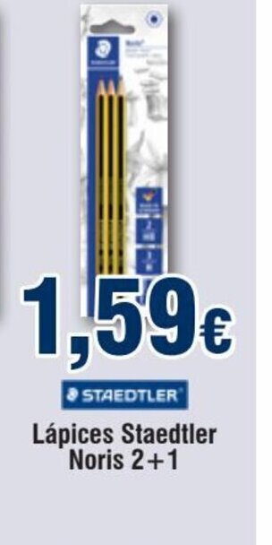 FROIZ Lápices Staedtler Noris 2+1 oferta