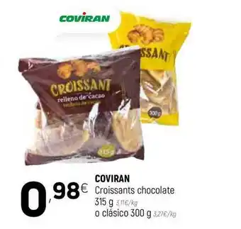 Coviran COVIRAN Croissants chocolate 315g o clásico 300g oferta