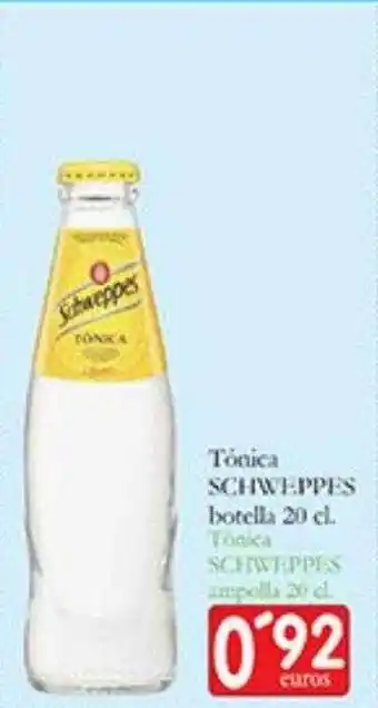 Supermercados Bip Bip Tónica schweppes botella oferta