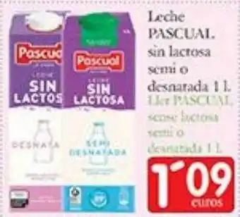 Supermercados Bip Bip Leche pascual sin lactosa semi o desnatada oferta