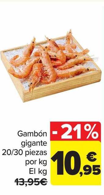 Carrefour Gambón gigante 20 30 piezas oferta