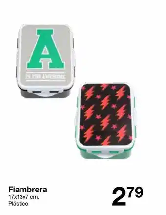 Zeeman Fiambrera 17x13x7 cm plastico oferta