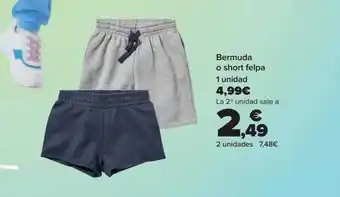 Carrefour Bermuda o short felpa oferta