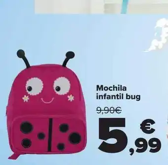 Carrefour Mochila infantil bug oferta