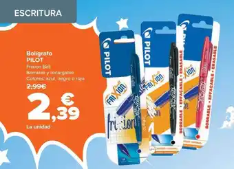 Carrefour Boligrafo pilot oferta