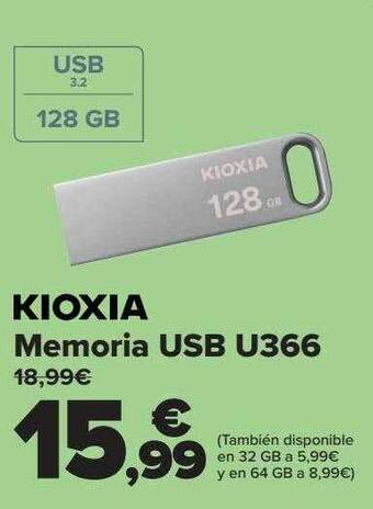Carrefour Kioxia memoria usb u366 oferta
