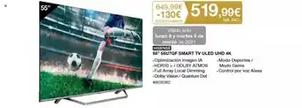 Costco HISENSE 55" 55U7QF SMART TV ULED UHD 4K oferta