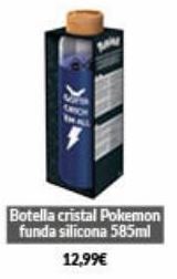 Game Botella cristal pokemon funda silicona 585ml 12,99€ oferta