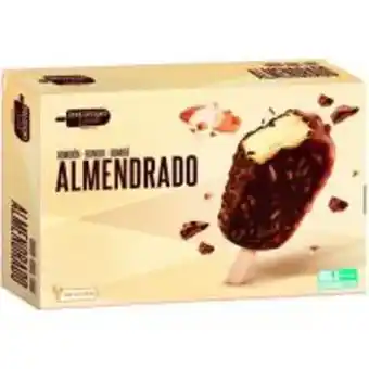 Eroski Bombón almendrado delizioso gelato, 4 uds, caja 480 ml oferta