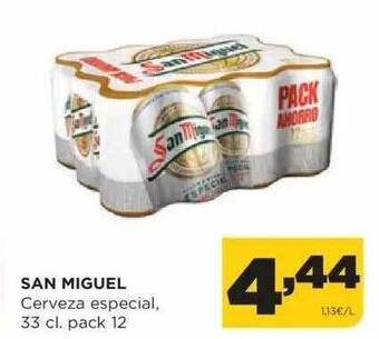 Alimerka San miguel cerveza especial pack 12 oferta