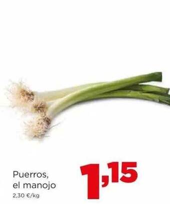 Alimerka Puerros el manojo oferta