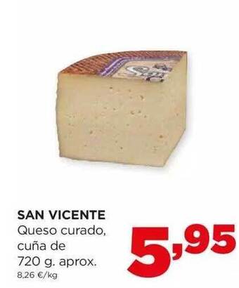 Alimerka San vicente queso curado cuña de aprox oferta