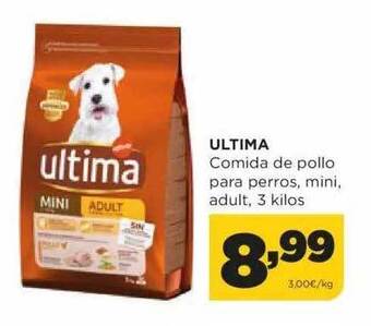Alimerka Ultima comida de pollo para perros mini adult oferta