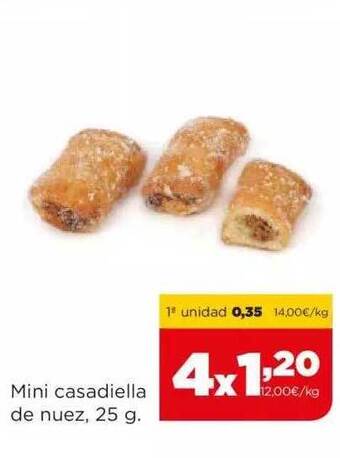 Alimerka Mini casadiella de nuez oferta