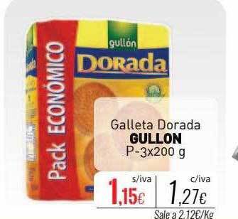 Cuevas Cash Galleta dorada gullon oferta