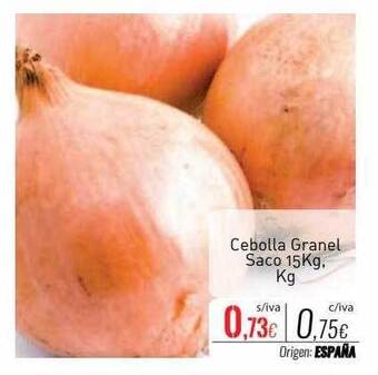 Cuevas Cash Cebolla granel saco kg oferta