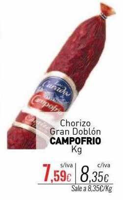 Cuevas Cash Chorizo gran doblón campofrio kg oferta