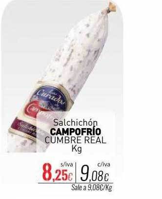 Cuevas Cash Salchichón campofrío cumbre real kg oferta