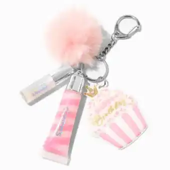 Claire's Claire's club happy birthday pink cupcake lip gloss keyring oferta