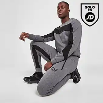 JD Sports Emporio armani ea7 cut & sew large logo crew tracksuit oferta