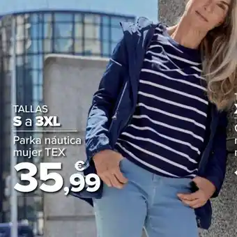 Carrefour Parka náutica mujer tex oferta
