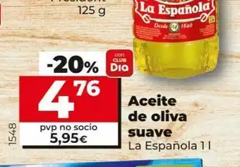 Maxi Dia Aceite de oliva suave la española oferta